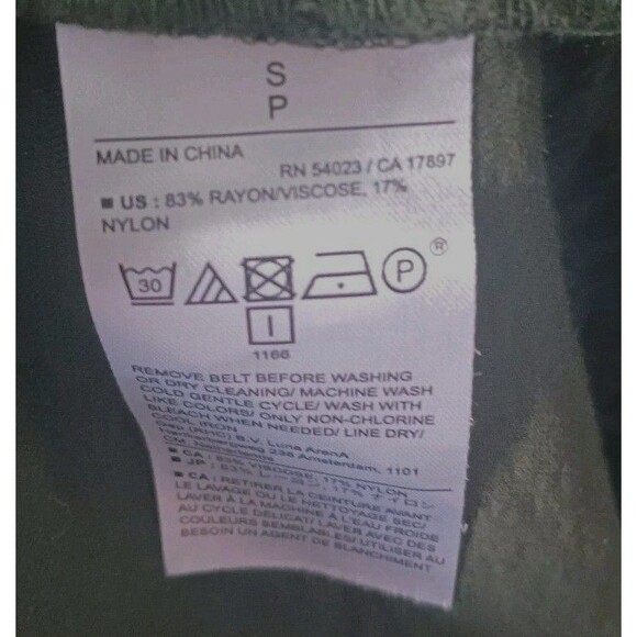 Banana Republic Petite Olive Green Button Down Shirt Dress Size S - Picture 6 of 7